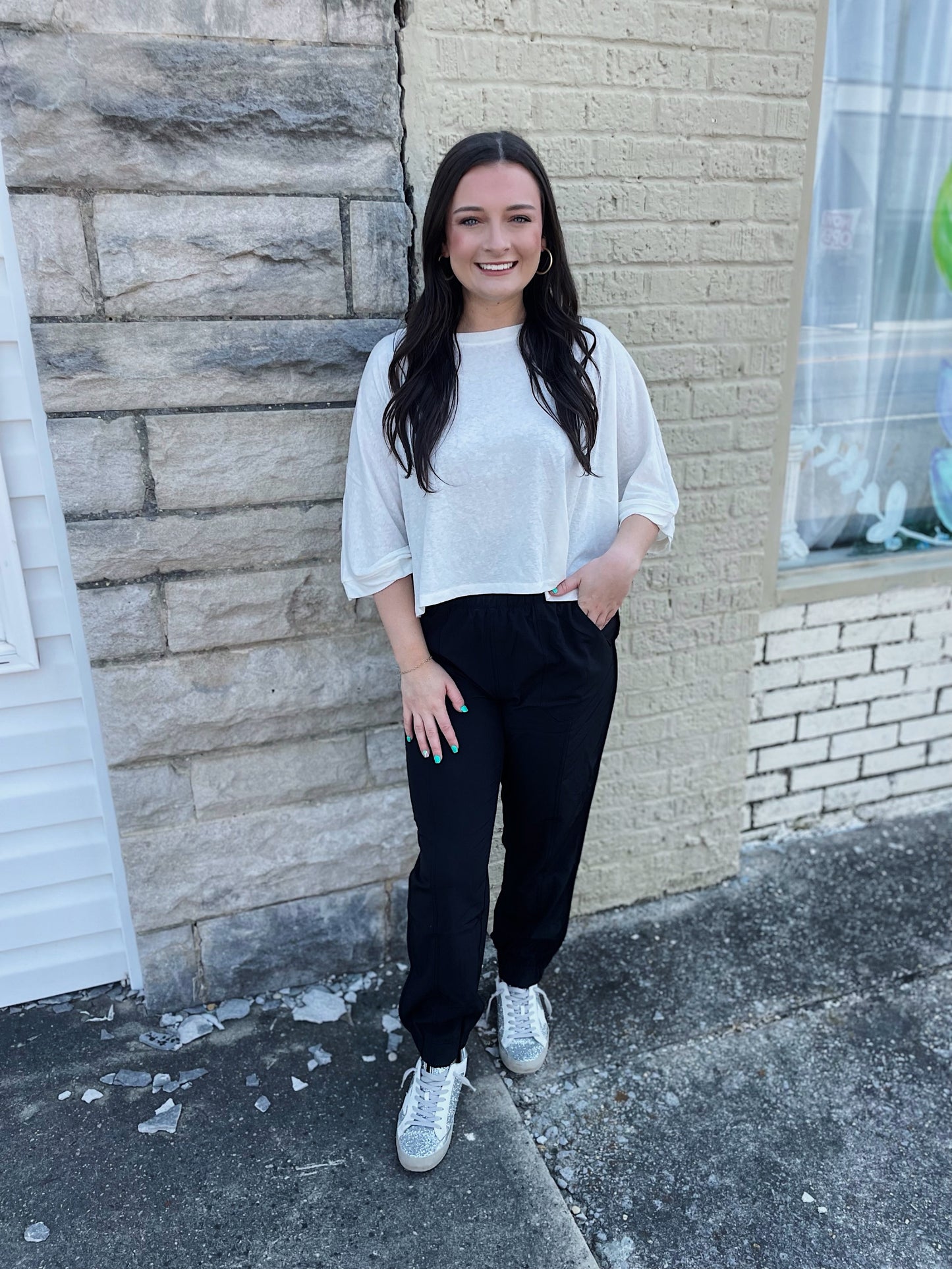 Easy Does It Joggers Black